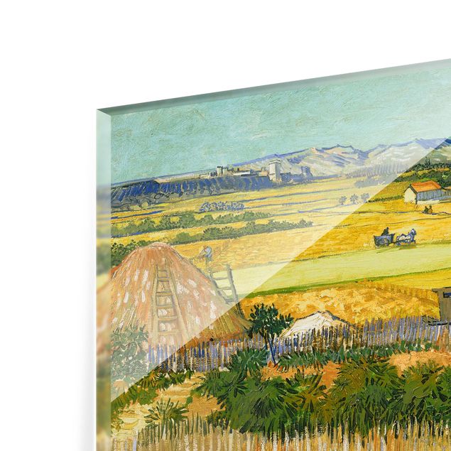 Glass splashback art print Vincent Van Gogh - Harvest