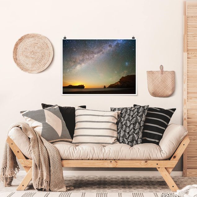 Landscape canvas prints Starry Sky Above The Ocean