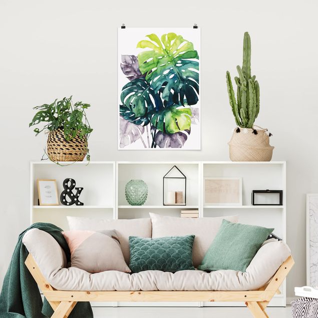 Floral canvas Exotic Foliage - Monstera