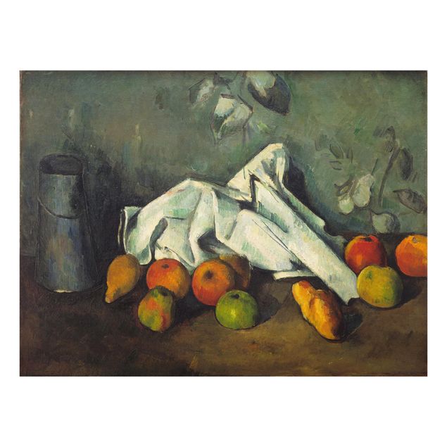 Post impressionism Paul Cézanne - Milk Can And Apples
