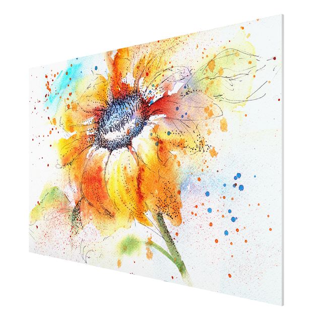 Floral canvas Painted Sunflower