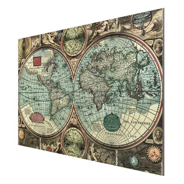 Prints maps The Old World