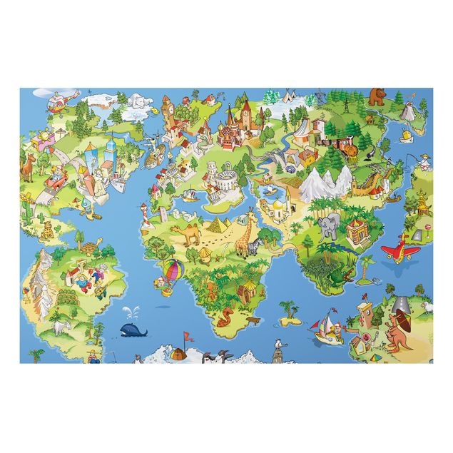 Printable world map Great and Funny Worldmap