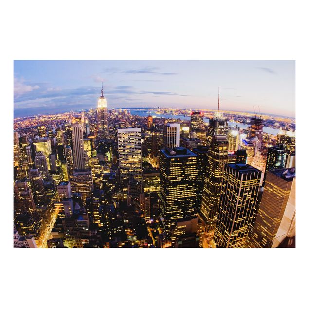 New York skyline print New York Skyline At Night