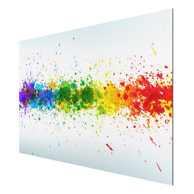 Modern art prints Rainbow Splatter