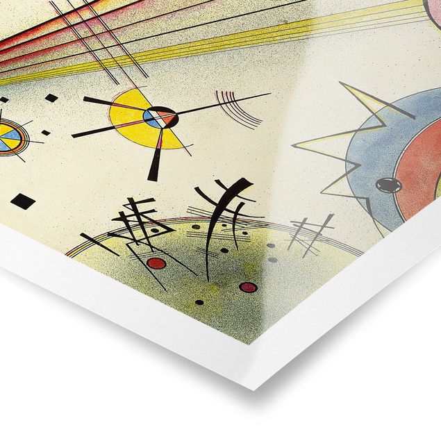 Abstract canvas wall art Wassily Kandinsky - Significant Connection