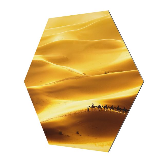 Yellow art prints Golden Dunes