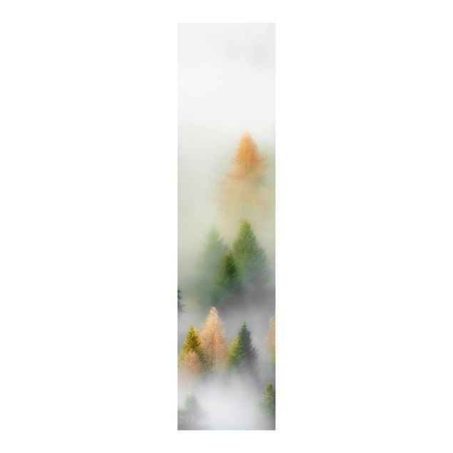 Sliding panel curtains landscape Cloud Forest In Autumn