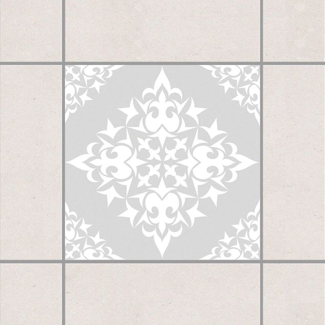 Kitchen Tile Pattern Light Grey
