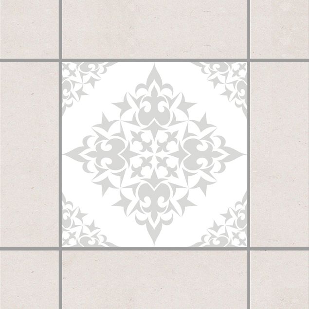 Kitchen Tile Pattern White Light Grey