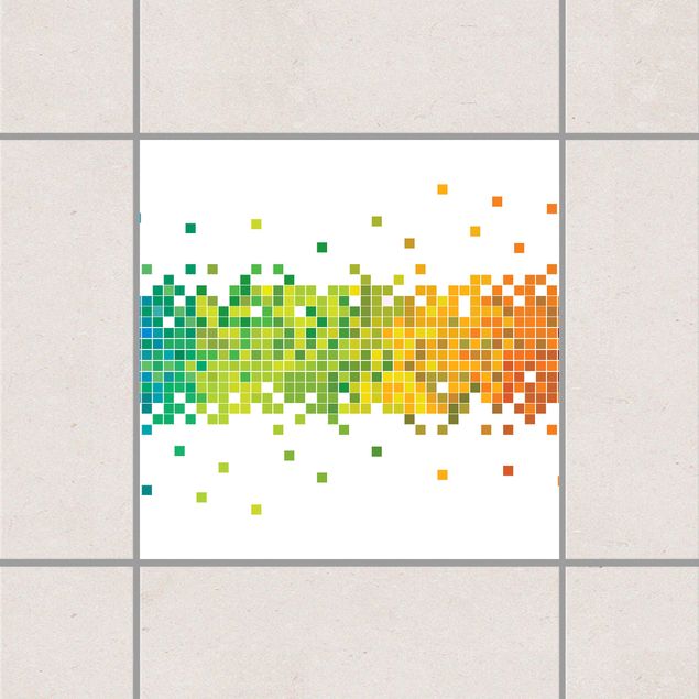 Kitchen Pixel Rainbow