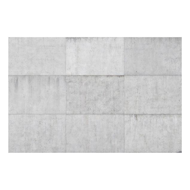 Glass splashback Concrete Tile Look Grey