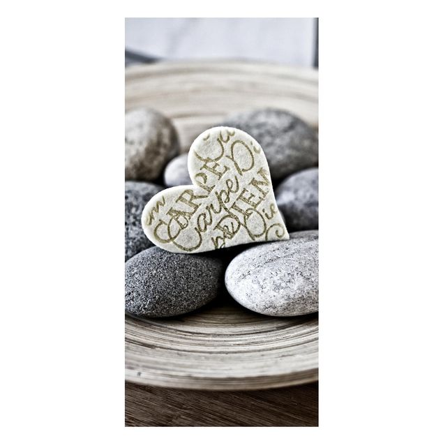 Magnet boards stone Carpe Diem Heart With Stones