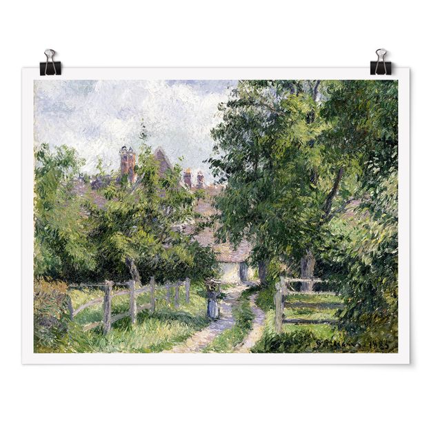 Art style post impressionism Camille Pissarro - Saint-Martin Near Gisors