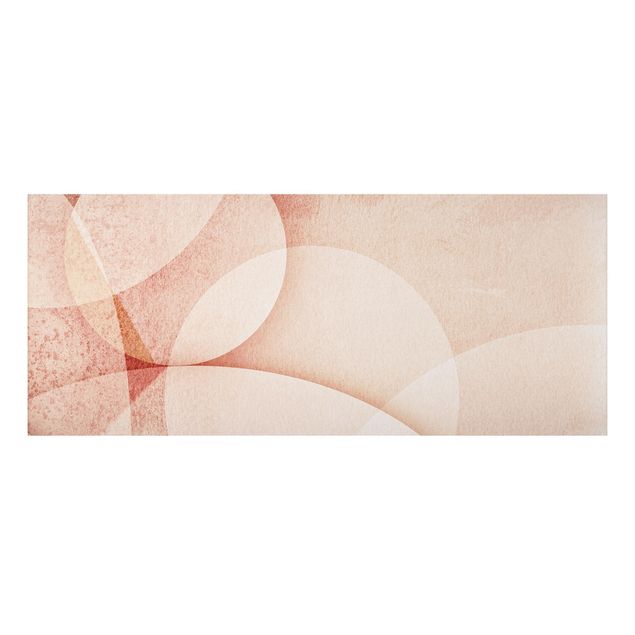 Abstract art prints Abstract Graphics In Peach-Colour