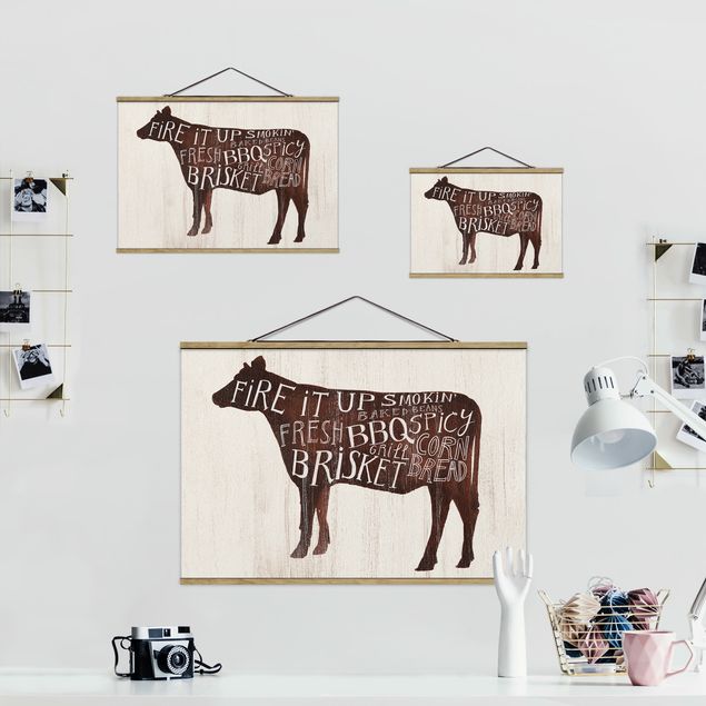 Prints Farm BBQ - Cow