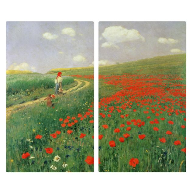 Art print Pál Szinyei-Merse - Summer Landscape With A Blossoming Poppy