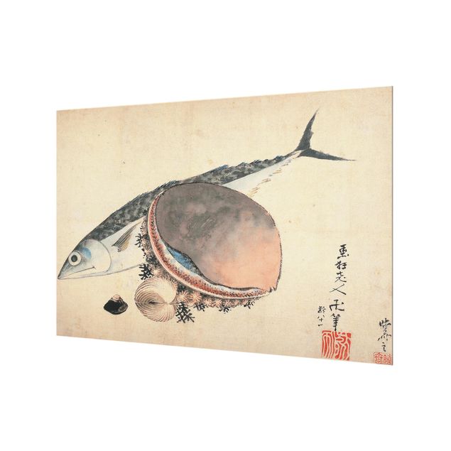 Hokusai Katsushika Hokusai - Mackerel And Sea Shells