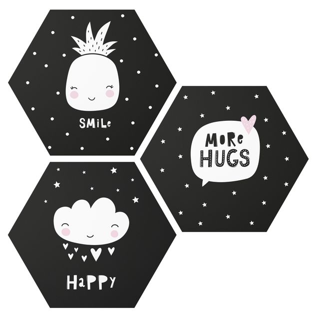 Contemporary art prints Happy Smile Hugs