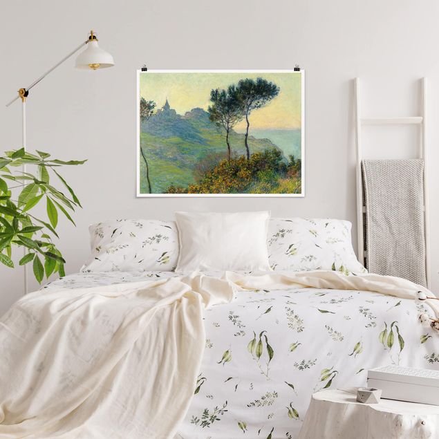 Art styles Claude Monet - The Church Of Varengeville At Evening Sun