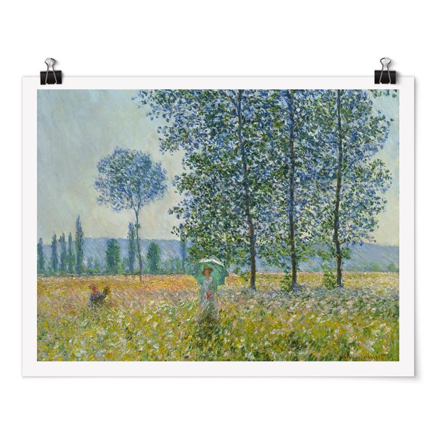 Landscape canvas prints Claude Monet - Fields In Spring