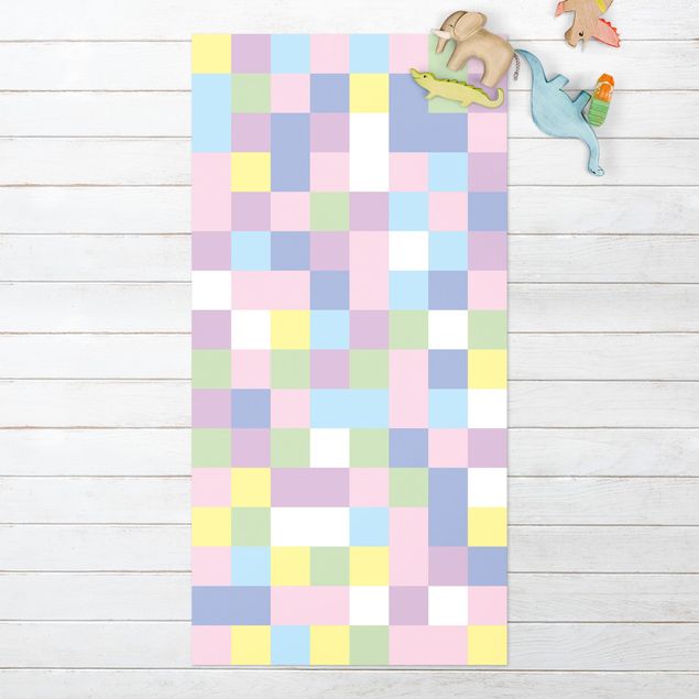 outdoor mat Colourful Mosaic Cotton Candy