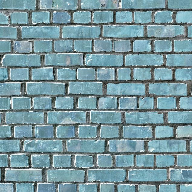 Adhesive films turquoise Brick Tiles Turquoise