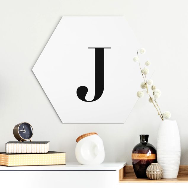 Kitchen Letter Serif White J