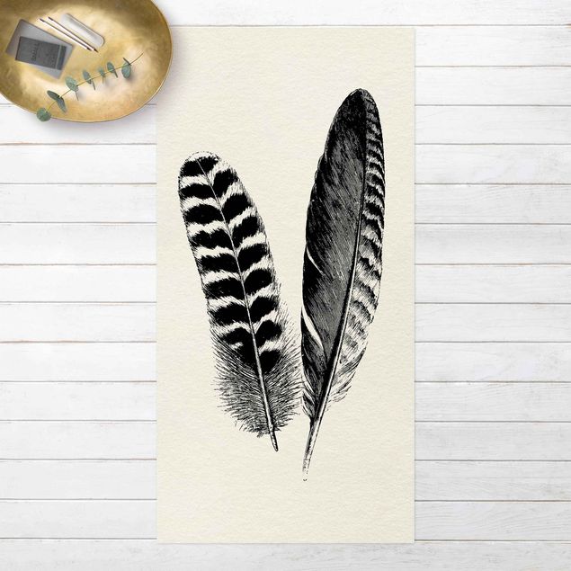 Outdoor rugs Two Feathers - Drawing