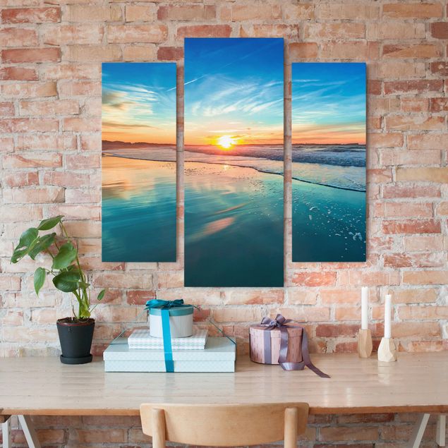 Landscape canvas prints Romantic Sunset By The Sea