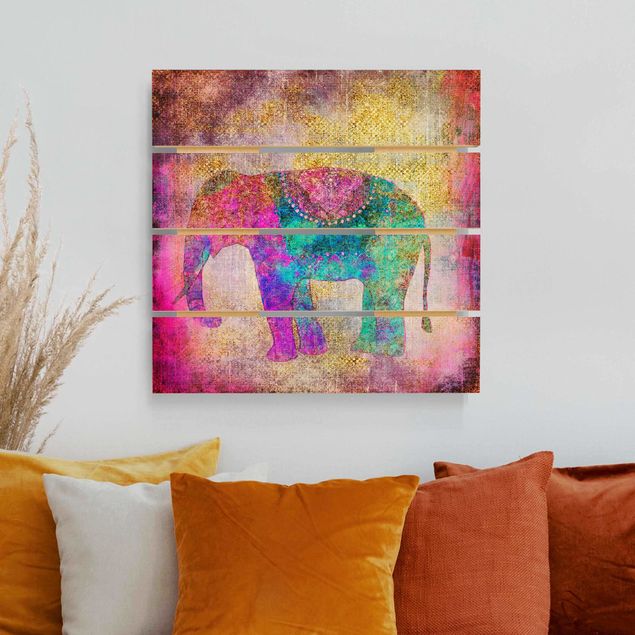 Kitchen Colourful Collage - Indian Elephant