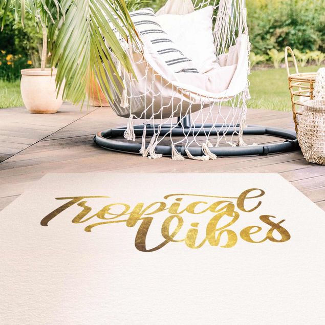 Balcony rugs Gold - Tropical Vibes