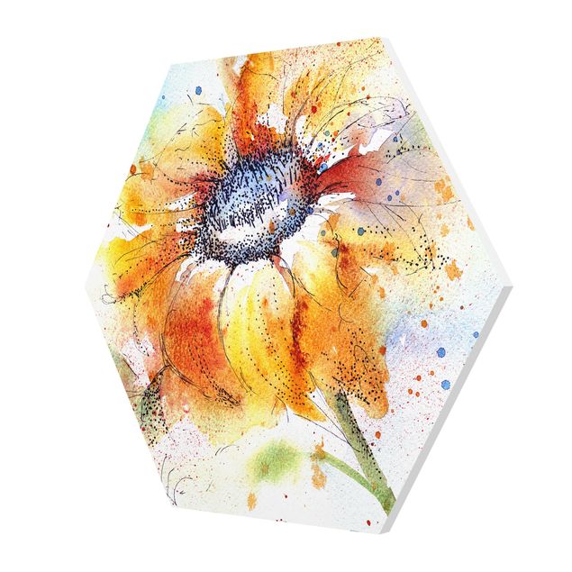 Forex prints Painted Sunflower