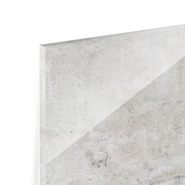 Glass Splashback - Shabby Concrete Look - Panoramic