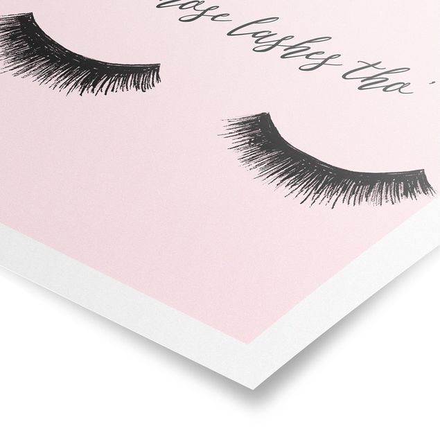 Posters quotes Eyelashes Chat - Lashes