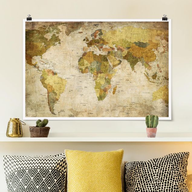 Kitchen World map