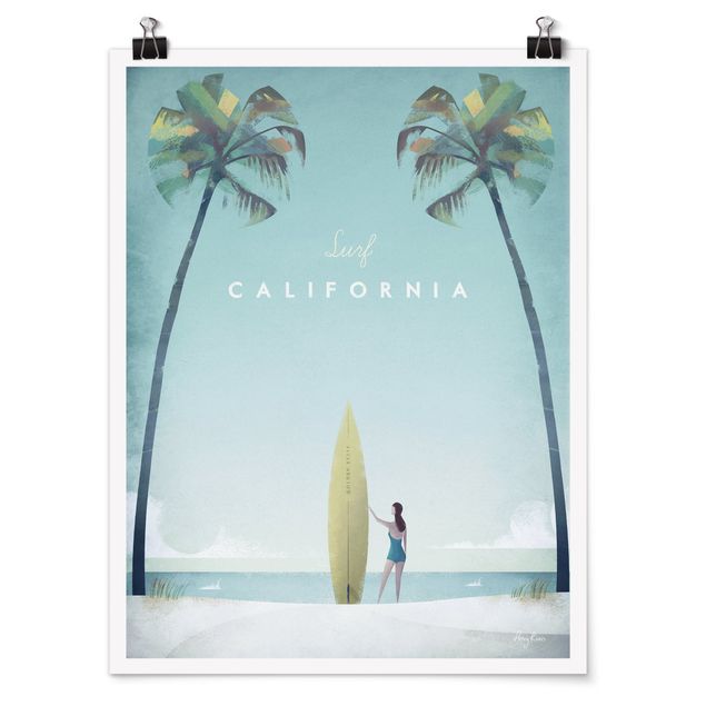 Sea life prints Travel Poster - California