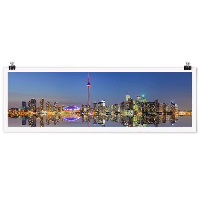 Posters architecture Toronto City Skyline Before Lake Ontario