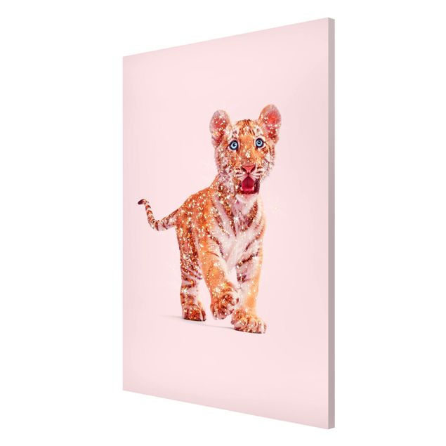 Magnet boards animals Tiger With Glitter