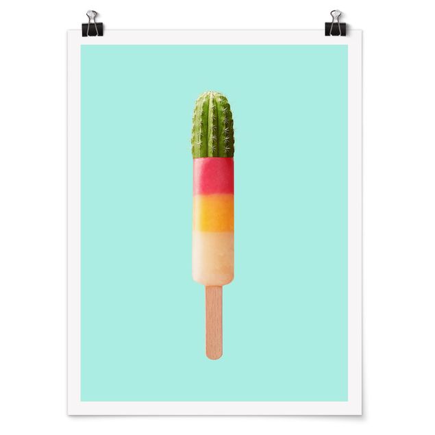 Contemporary art prints Popsicle With Cactus
