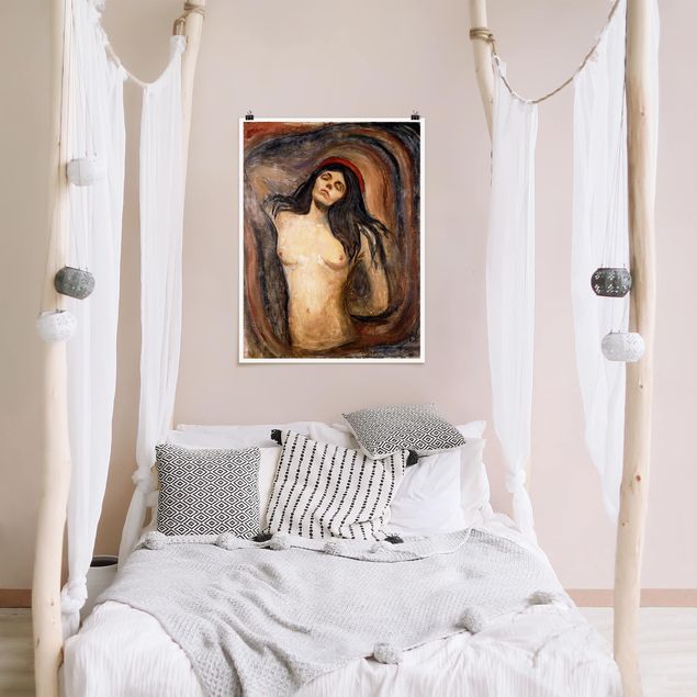 Art style post impressionism Edvard Munch - Madonna