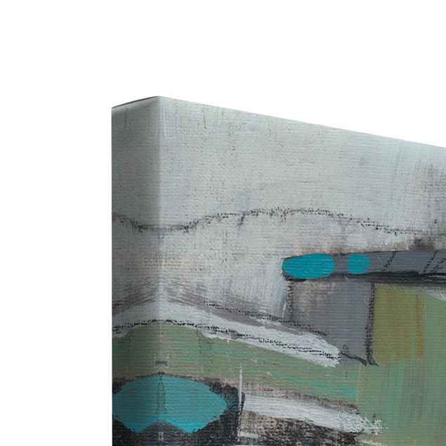 Canvas wall art Separation Turquoise II
