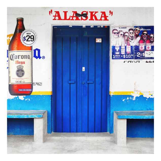 Glass prints architecture and skylines Alaska Blue Bar