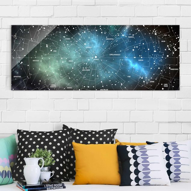 Kitchen Stellar Constellation Map Galactic Nebula