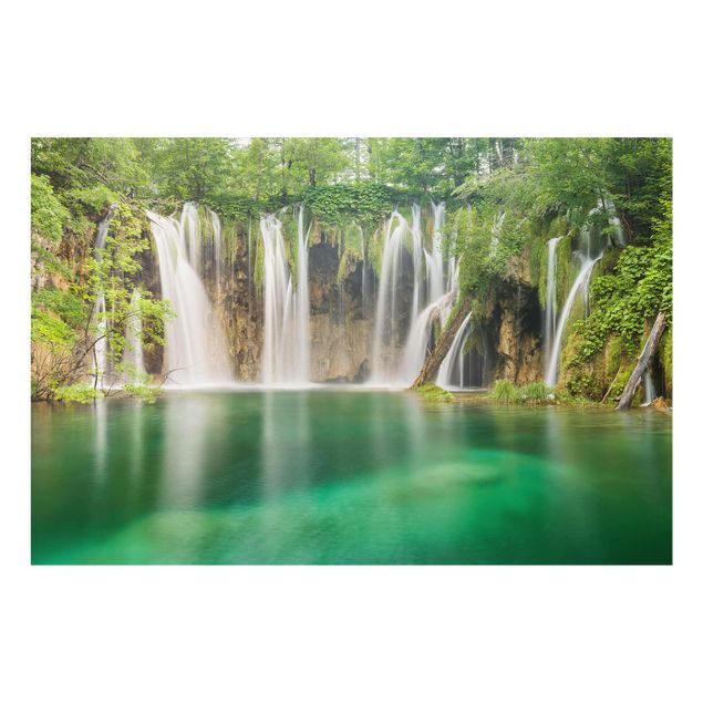Prints modern Waterfall Plitvice Lakes