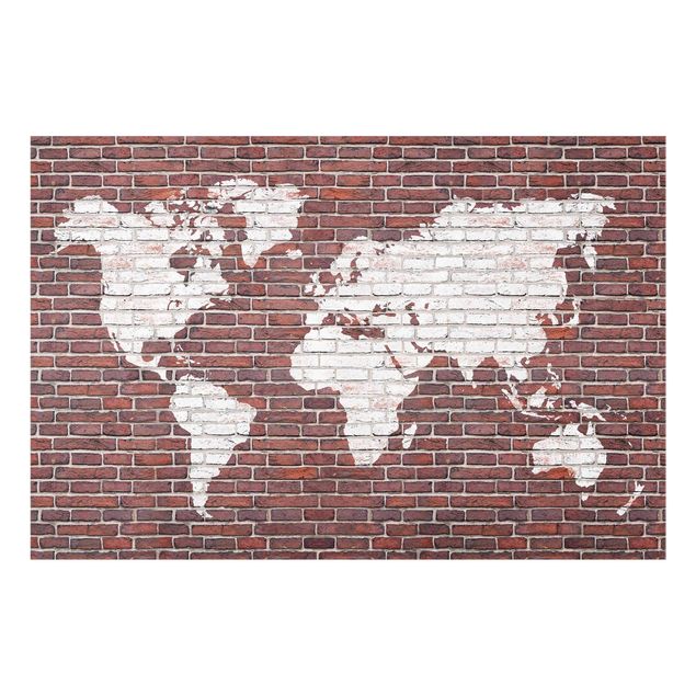Prints Brick World Map