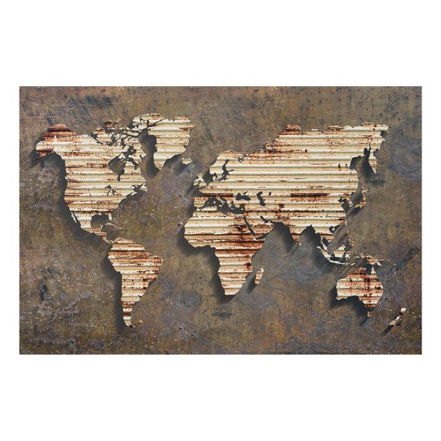 Prints Rust World Map