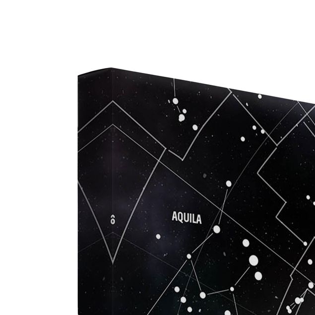 Canvas prints Stellar Constellation Map Galactic Nebula