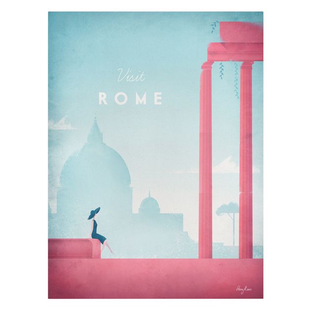 Canvas art Travel Poster - Rome