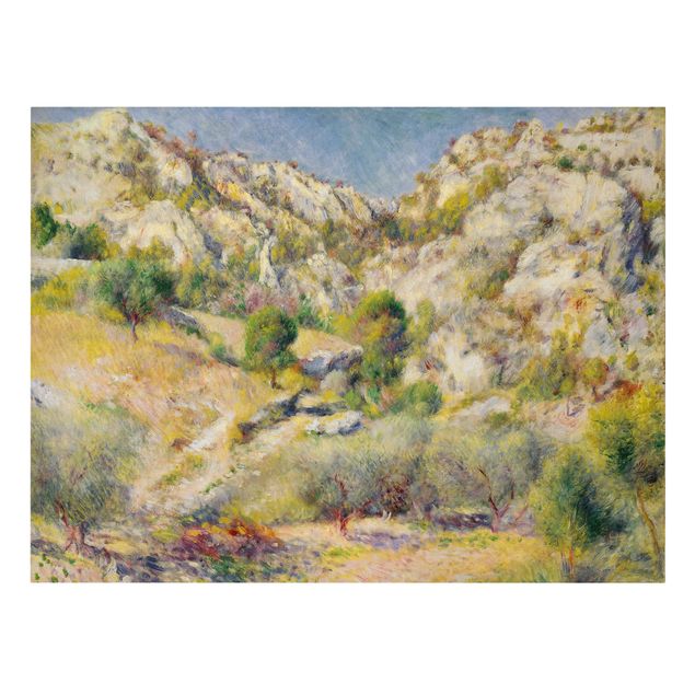 Mountain art prints Auguste Renoir - Rock At Estaque